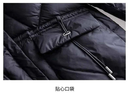 Woman Coat Zip-up Black Thick Padding Duck Down Quilted Padded Jackets for Women Hoodie Y2k Fashion 2025 Trend Luxury Hot Youth