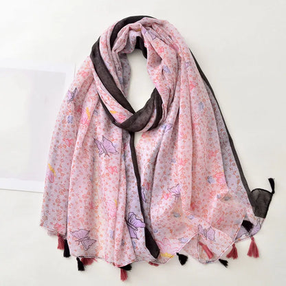 Luxury Brand Scarf For Woman Soft Cotton Shawl Wrap Tassel Viscose Muslim Woman Hijab Boho Beach Towel Female Bandana Headscarf - AMULET RING STORE