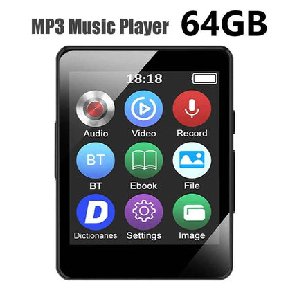 8/16/32/64GB Portable MP3 Player 1.8inch Screen Bluetooth-Compatible 5.0 MP3 Student Walkman Gift for Kids With Recording/E-Book