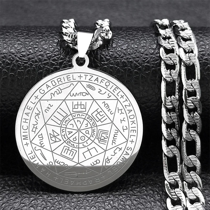 Seal of Solomon Saint Michael Necklace Protection AMULET RING STORE