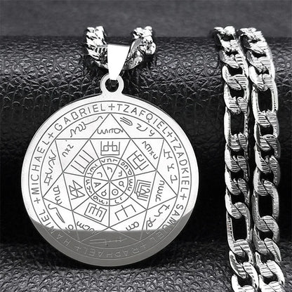 Seal of Solomon Saint Michael Necklace Protection