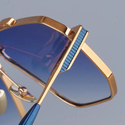 BMC004 Alloy Irrgular Sunglasses for Men and Women High Quality Brand Designer UV400 High Street Punk Fashion Trendy Eyeglasses