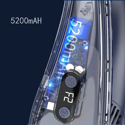 2024 New Neck Air Conditioner Portable Neck Fan Rechargeable Semiconductor Cooling Bladeless Fan Wearable Cooler multi purpose