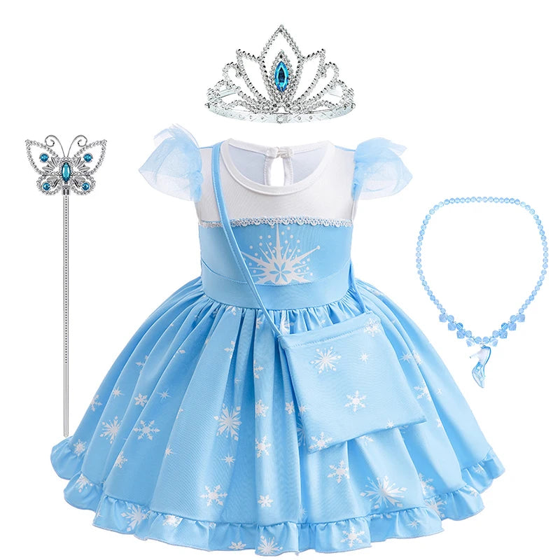 2024 Toddler Girl Princess Dress Toy Kids Clothes Christmas Halloween Woody Alice Jessie Belle Mermaid Infants Party Ball Gowns