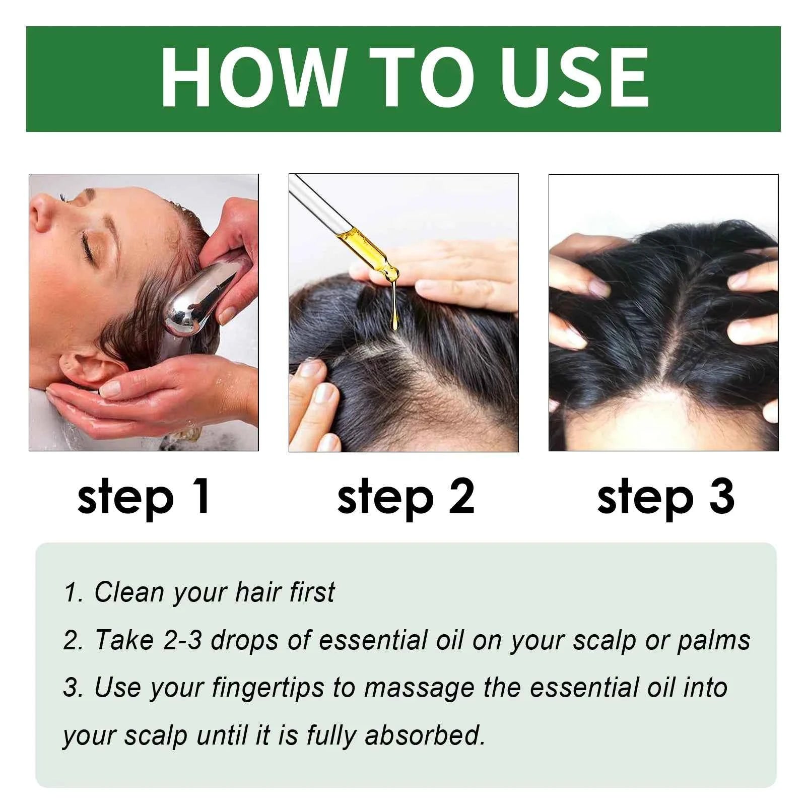 Fast Hair Growth Oil Africa Crazy Traction Alopecia Serum Anti Hair Break Thicken Hair Loss Treatment Spray For Man Women 60ML