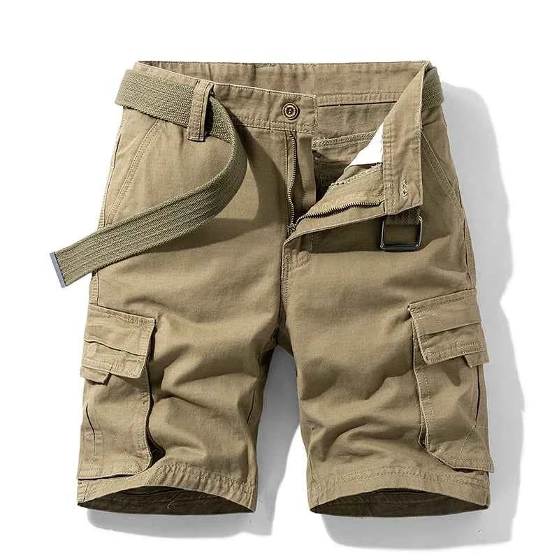 Summer Man Cotton Cargo Shorts Mens Jogger Sport Casual Shorts Male Multi Pocket Streetwear Outdoor Fashion Shorts Pants Trouser