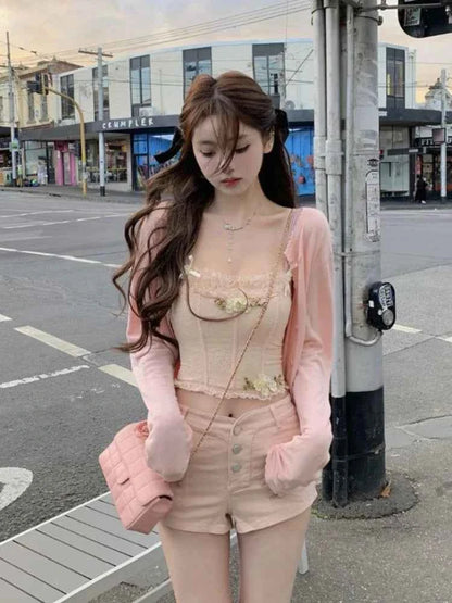 Summer Sexy Tight Women's Denim Shorts Casual Aesthetic Kpop Wholesale Youthful Design To Wear for Hot Female Short Jeans Pants