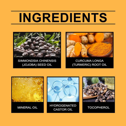 EELHOE Turmeric Essence Oil 30ml Shrink Pores Deep Moisturizing Hydration Repair Damaged Skin Facial Body Massage Oil Skin Care