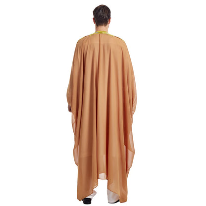Islam Clothing Men Robe Kaftan Muslim Man Moroccan Casual Long Jubba Thobe Arabic Robe Middle East National Costume Eid Ramadan