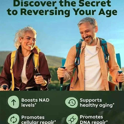 NAD+ Booster 900mg Anti-Aging Supplement with Nicotinamide Riboside Resveratrol Free Shipping