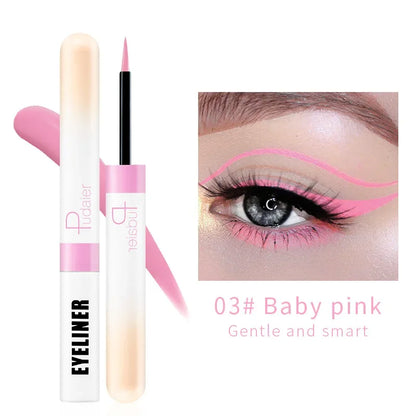 12 Colors Liquid Eyeliner Pencil Shimmer Sexy EyeShadow Portable Waterproof Durable Eyeliner Women Hot Sales Makeup Cosmetics - AMULET RING STORE