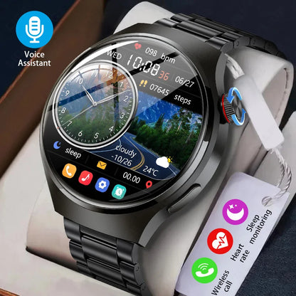 LIGE New Smart Watch Men 1.52 inch Full touch Screen Bluetooth Call Heart Rate Waterproof Men SmartWatch For GPS Sport Tracker - AMULET RING STORE