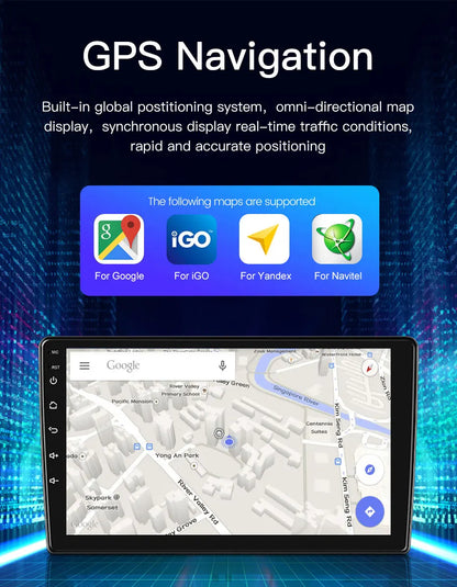 2 Din Android 10.0 Car Stereo Radio Multimedia Video Player For Honda Fit Jazz City 2002 2003 2004 2005 2006 2007 GPS Navigation - AMULET RING STORE