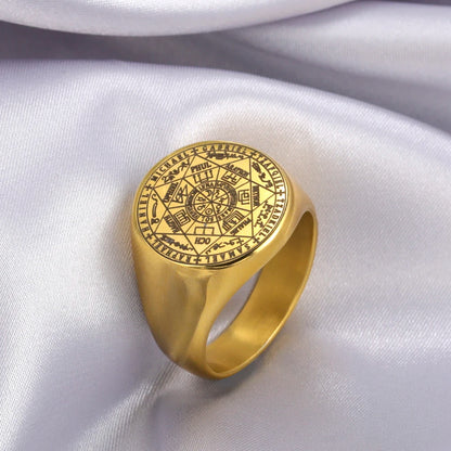 Dreamtimes Seal of The Seven Archangels Viking Ring