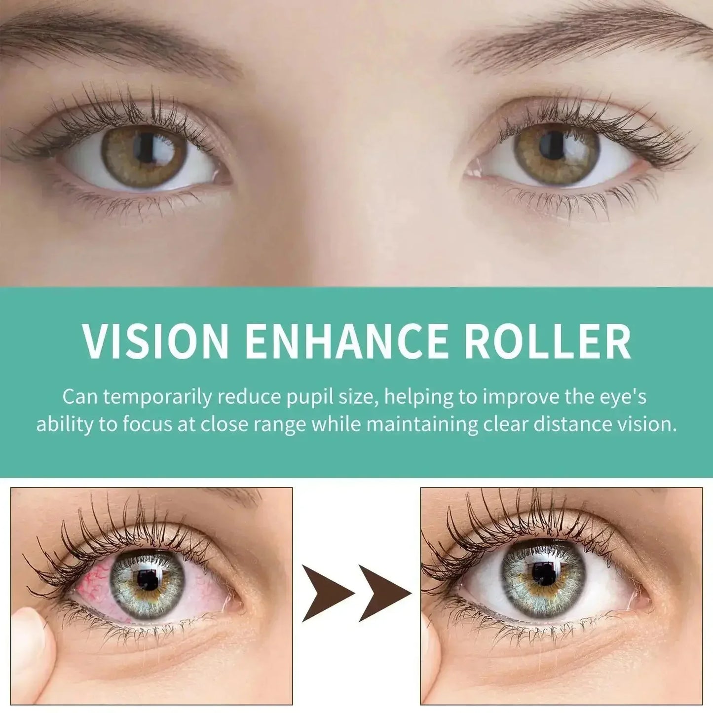 Vision Enhance Roller Promotes Clearer Eyesight Mild Relax Massage Reduce Discomfort Relieve Dryness Eye Fatigue Health Eye Care - AMULET RING STORE