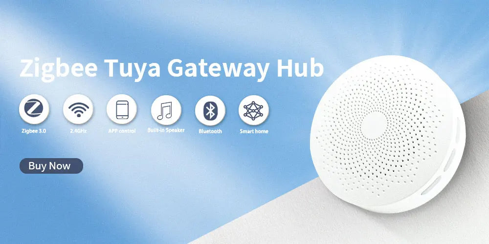 Meian Tuya Zigbee Gateway Multi-Mode Zigbee 3.0 Hub Wifi Bluetooth Gateway Linkage with Water Leak Sensor Door Sensor Smart Home - AMULET RING STORE