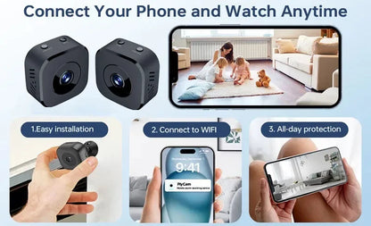 1920 * 1080P Mini HD Camera WiFi Wireless Monitoring Security Protection Remote Monitor Camcorders Video Surveillance Smart Home - AMULET RING STORE