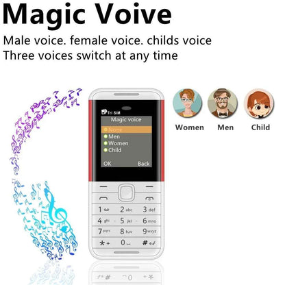 SERVO BM5310 3 SIM Card 3 Standby Mini Mobile Phone Auto Call Recorder Bluetooth Dial Speed Dial Magic Voice 1.3" Small Phone