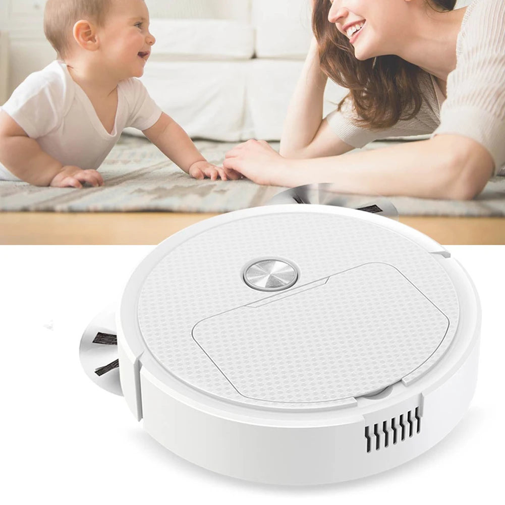Intelligent Sweeping Robot with Long Battery Life Low Noise Design Compact House Cleaning Machine for Hard Floor and Pet Hair - AMULET RING STORE