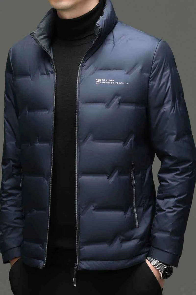 Winter Down Jacket 2026 Light Luxury Brand Men's Coat 90% White Duck Down Lining Outdoor Leisure Sports Men's Jacket