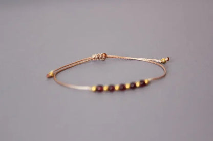 Exquisite Garnet Crystal Bracelet for Women January Birthstone Capricorn Gifts Birthday Gifts for Her