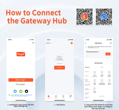 Meian Tuya Zigbee Gateway Multi-Mode Zigbee 3.0 Hub Wifi Bluetooth Gateway Linkage with Water Leak Sensor Door Sensor Smart Home - AMULET RING STORE