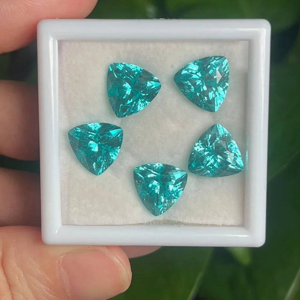 Transperant Square Diamond Jewelry Storage Box Stone Display Case Round Gemstone Organizer 1Pc Small Coin Ring Travel Gift Box - AMULET RING STORE