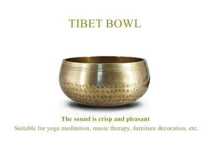 Nepal handmade Singing Bowl Tibet Buddha Sound Bowl Yoga Meditation Chanting Brass Chime Handicraft Music Therapy Tibetan - AMULET RING STORE