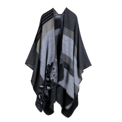 Winter Fashion Poncho Women Capes Scarf Imitation Cashmere Ladies Scarves Warm Shawls Wraps Woman Ponchos Bufanda Mujer Foulard