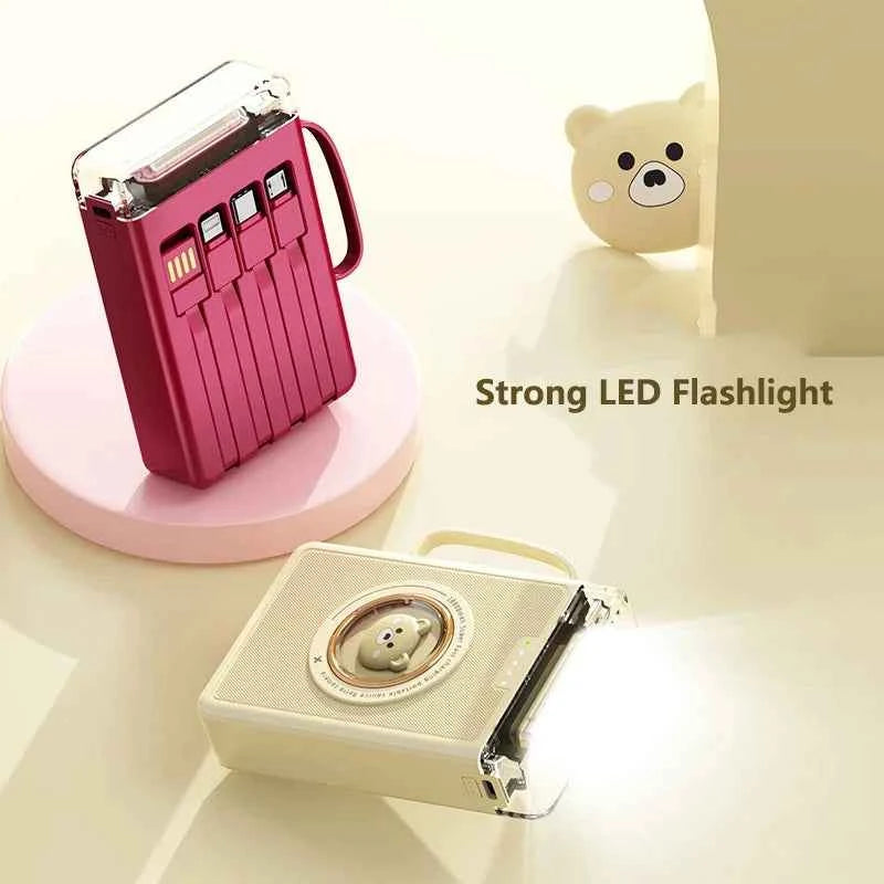 Mini Power Bank 20000mAh Cute Pet Cartoon Portable Charger Powerbank for IPhone Samsung Huawei Xiaomi External Spare Battery