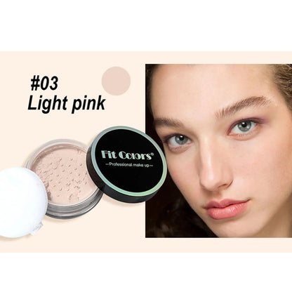 Korean Loose Powder Full Brightening Concealer Mineral Face Foundation Cosmetics Lasting Makeup Powder Compact Powder Pressed - AMULET RING STORE