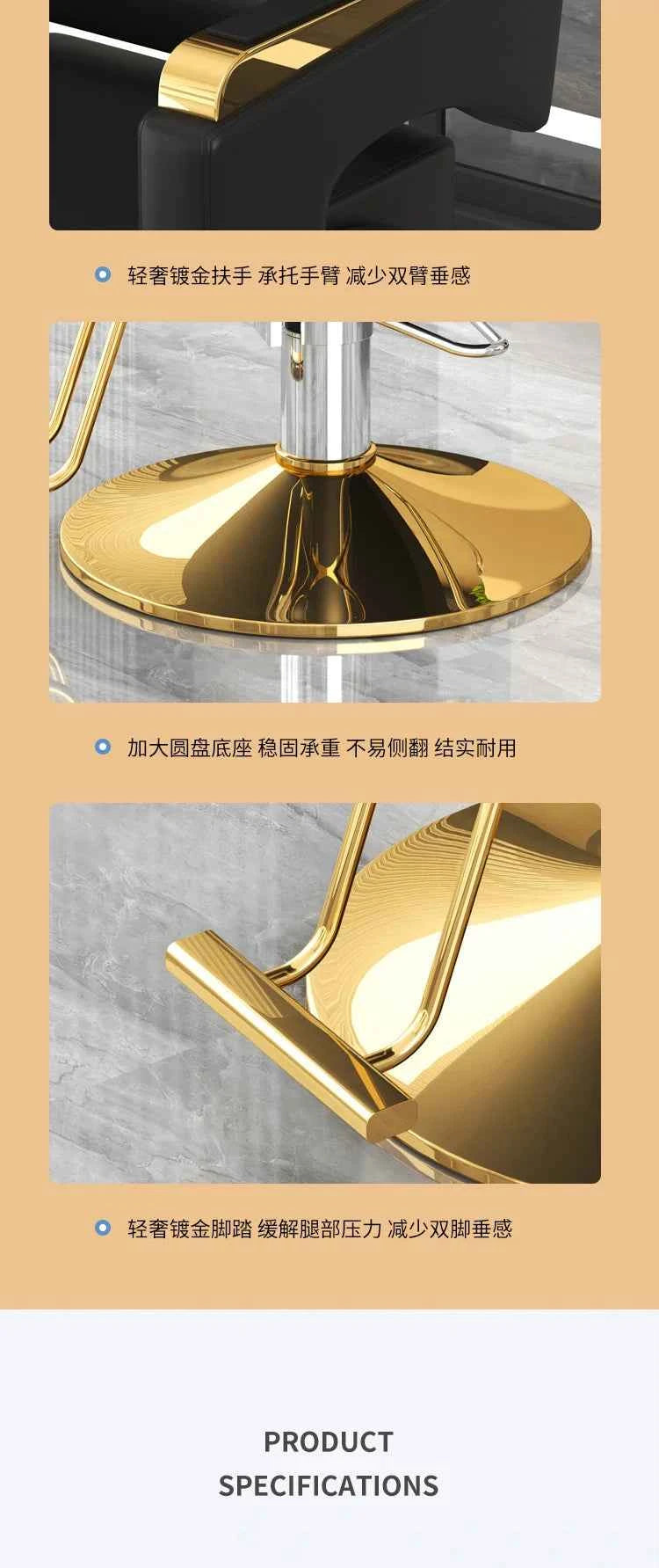 Beauty Equipment Styling Chair Armchair Barber Chair Ergonomic Trendy Comfortable Swivel Adjustable Silla Beauty Salon Furniture