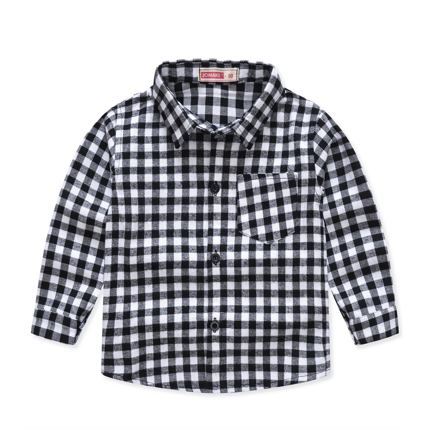 New Spring and Autumn Winter Boys and Girls 1-14 Years Old Classic Woolen Checkered Shirt Student Dress Versatile Shirt