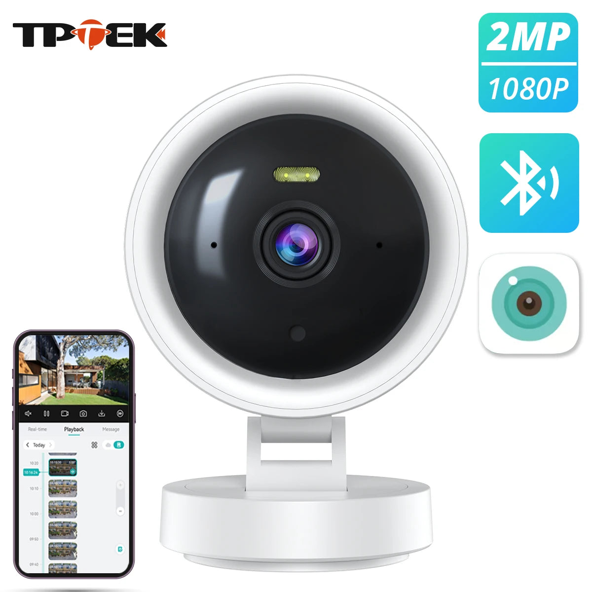 1080P WiFi Camera IP Surveillance Camera Security Baby Monitor 2MP CCTV Audio Video Color Night Vision AI Detect iCSee Mini Cam - AMULET RING STORE