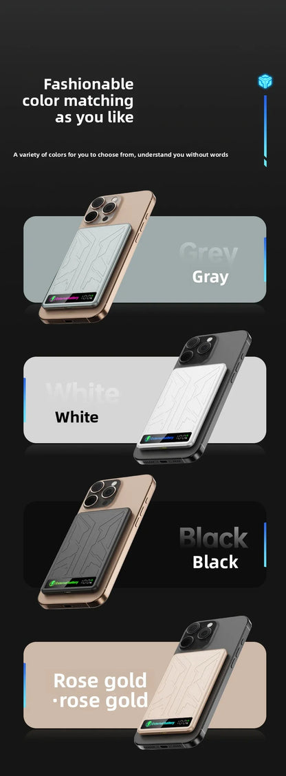 10000mAh CCC 3C Magsafe Power Bank Magnetic Wireless Phone Charger External Battery 20W Fast Charging for IPhone 16 15 - AMULET RING STORE