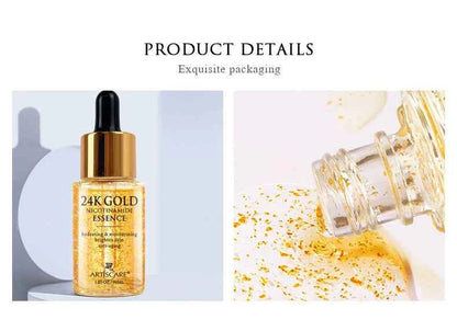 ARTISCARE 24K Gold Serum SET for Facial Care Eye Cream Moisturizing Face Essence Skin Care Products