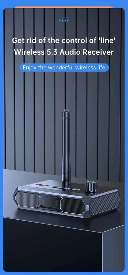 Bluetooth 5.3 Audio Receiver USB U-Disk Play Stereo Wireless Adapter R/L 2 RCA/3.5MM AUX/Optical Fiber Jack For Car Kit Speaker