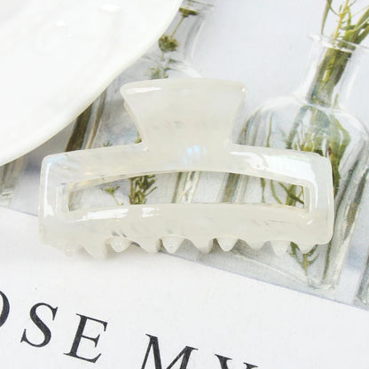 Mini Women's Hair Clips Colorful Geometric Hollow Crab Claw Clip Acetate Leopard Print Fashion Girls Hairpin Hair Accessories - AMULET RING STORE