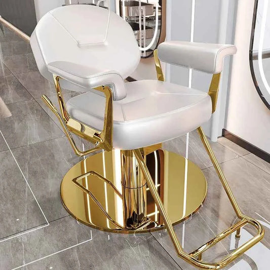 Comfortable Women Dressing Professional Barber Chair Swivel Advanced Trendy Barber Chairs Silla Leisure Design Salon Furniture