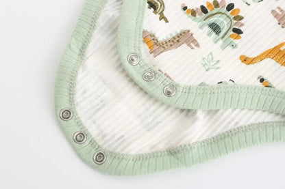 4Pieces Cotton Newborn Bodysuit Print Baby Girl Clothes 0-12M Cartoon Baby Boy Clothes Summer Short Sleeve Romper Bebes - AMULET RING STORE