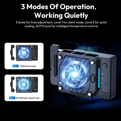 Ulanzi CU01 Thermostatic Semiconductor Camera Cooler Camera Cooling Fan Radiator 4K Recording Kit Heat Sink for Sony Canon Nikon