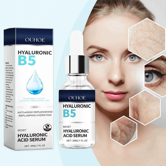 Line Reducing Firming Facial Serum Moisturizing Brightening Vitamin B5 Hyaluronic Acid Facial Serum Pore Tightening Skincare
