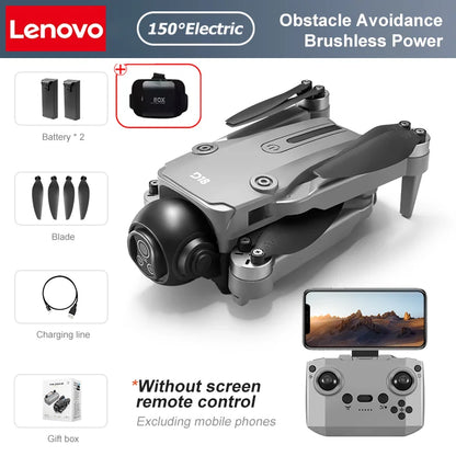 Lenovo D18 Drone 8K Aerial HD Dual Camera Photography Intelligent Obstacle Avoidance Brushless Motor 5G WIFI GPS Return VR Drone
