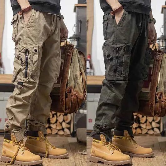 Vintage Mechanic Pants 2025 - American Workwear Inspired Drop Crotch Canvas Trousers for Men Big & Tall Sizes Multi-Tool Pocket