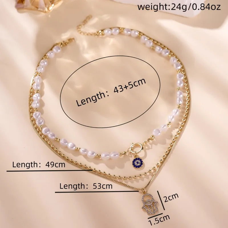 Sparkling women's fashionable necklace combination, trendy and avant-garde pendant, suitable for daily wear and holiday parties