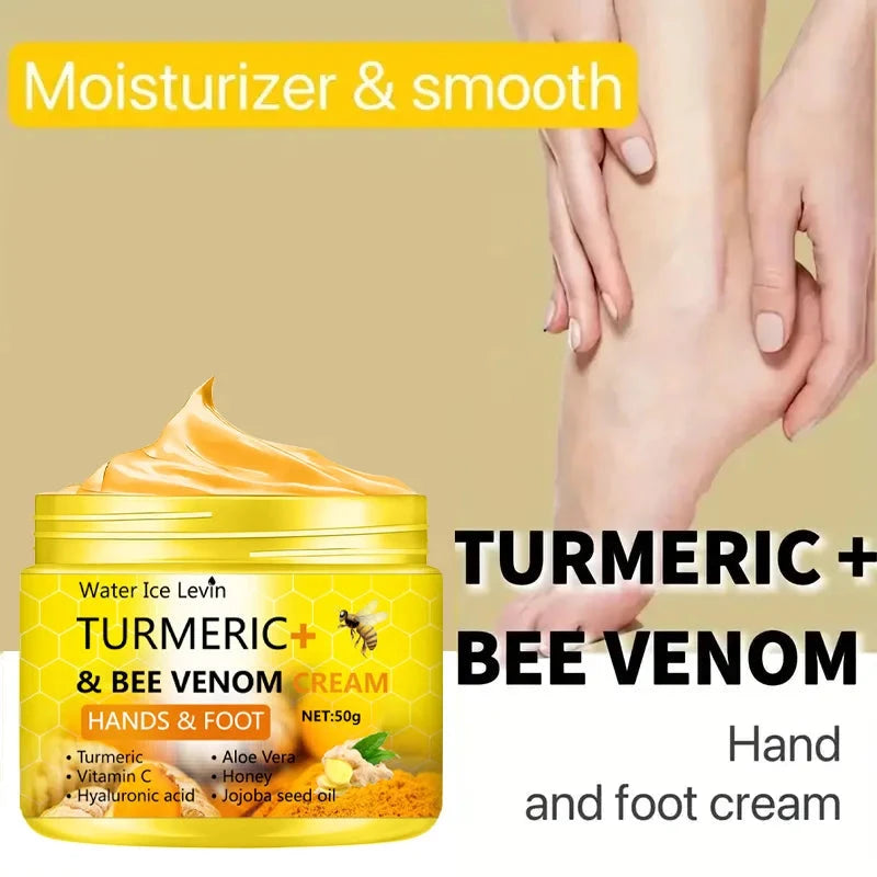 Turmeric Bee Venom Anti-Drying Crack Foot Cream Hand Cracked Repair Skin Removal Care Cream Dead Feet Hand Skin - AMULET RING STORE