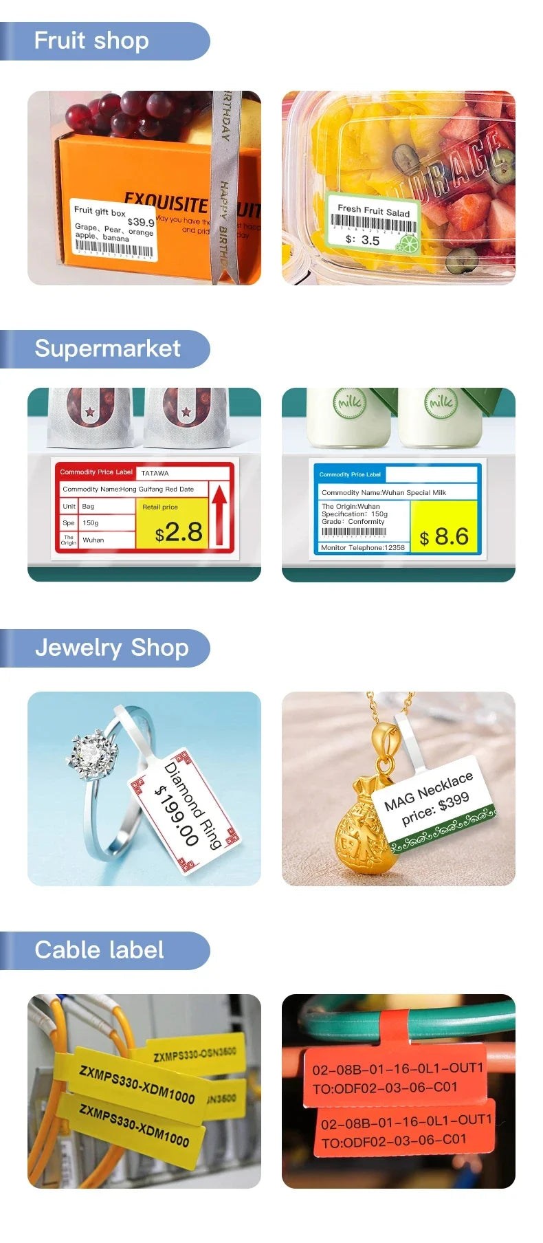 Niimbot B1 Mini Portable Thermal Printer Self-Adhesive Sticker Label Maker Pocket Printer Labeling Machine