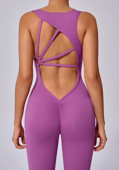 Seamless Yoga Jumpsuits Sports Fitness One-Piece Yoga Sleeveless Workout Clothes Running Sportswear Tight Training Tracksuits