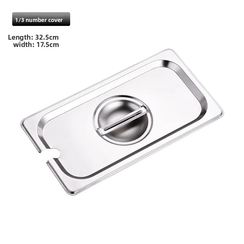 Stainl Steel Rectangular Covered Small Seasoning Box Food Container Thermal Rectangular Basin for Restaurant Kitchen - AMULET RING STORE