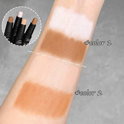 Dual-ended contour stick, facial foundation, concealer, long-lasting dark circles, correcting contour concealer, makeup - AMULET RING STORE